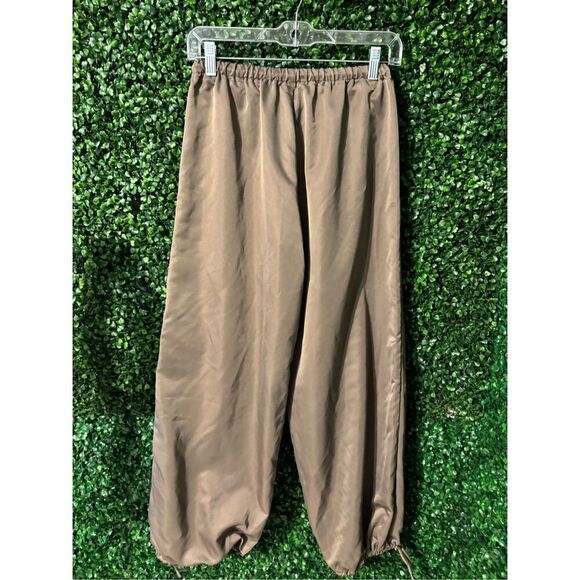 Tiger Mist Brown Cargo Balloon Pants Sz XS - Picture 2 of 5
